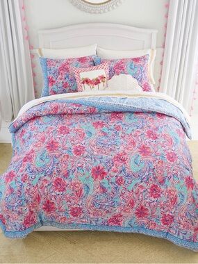 Lilly Pulitzer Pottery Barn Isla de Coco Comforter Set in Pink & Turquoise